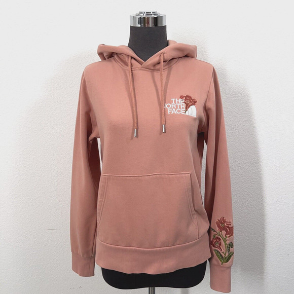 The North Face Sweatshirt Women XS Pink Embroidered Himalayan Bottle Source - Picture 1 of 16